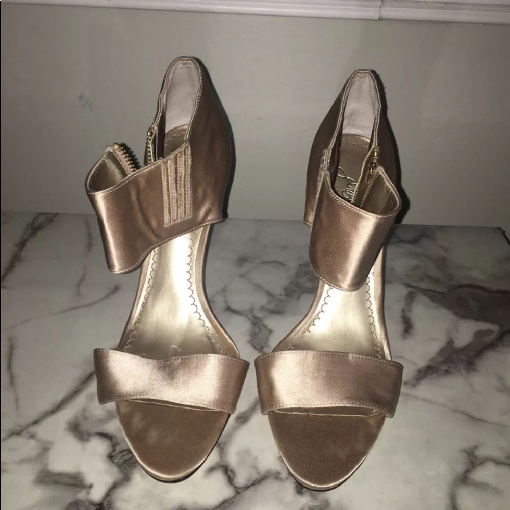 Plantinum Bp Brand Silk Heels